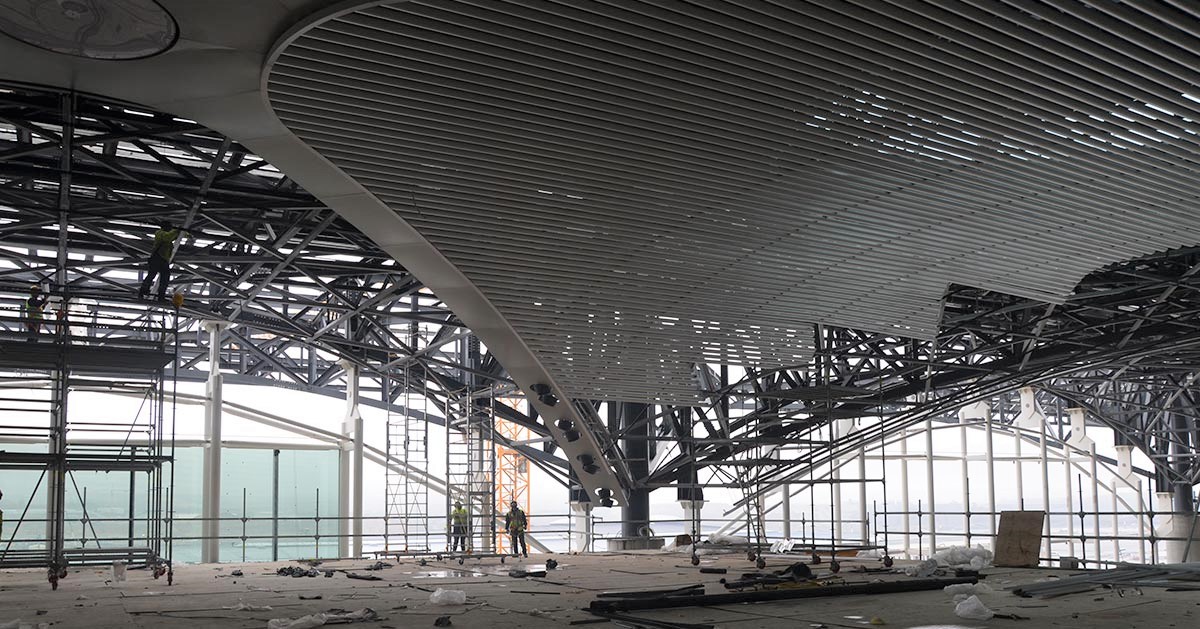 İstanbul Grand Airport Terminal Ana Bina Çatı Altı Asma Tavan İmalat ve Montaj İşleri